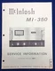 Original McIntosh MI-350 / Service Information Manual