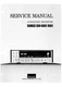 Service Manual Guide For Sansui QRX-8001, QRX-9001