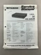 Mitsubishi HS-349UR Original Service Manual Free Shipping