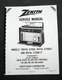 Zenith  D7000 D7000-1 D7000-2 Service Manual