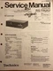 Technics by Panasonic RS-TR257 Dolby NR-Equipped Double Cassette Deck Manual