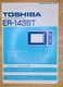 Toshiba Microwave Oven ER-143BT Owner's Guide Book Installation, Use & Care