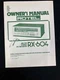 ROTEL RX-604 AM/FM STEREO DC RECEIVER ORIGINAL OWNER'S MANUAL