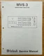 McIntosh MVS-3 Audio/Video Selector Service manual