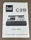 Dual C 919 Cassette Deck Service Manual D-1357