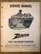 ZENITH SERVICE MANUAL 1959 TELEVISION RECEIVERS TV-22