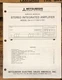 Mitsubishi DA-U111 DA-U161 Amplifier  Service Manual *Original*