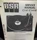 BSR C141 C141R Turntable Service Manual Photocopy