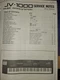 Roland JV-1000 Service Notes Factory Manual lightly used