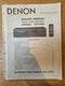 DENON DTR-2000 original service manual - DAT recorder