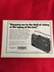Vintage 1975 Marantz Superscope AM/FM Radio Print Ad CR-1000A Portable