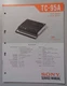 Sony Model TC-95A Cassette TapeCorder  Service Manual 