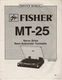 FISHER MT-25 Turntable Service Manual