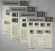LOT (4) Admiral TV Television Service Manuals S1046 A, B, N 6H10 12H10 Chassis +