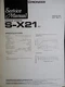 Pioneer S-X21 XD Service Manual  Speaker System Original