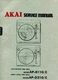 Vintage Akai Model AP-B110/C, AP-D210/C Turntable Service Manual