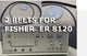 2 PACK OF BELTS FOR FISHER 8 TRACK PLAYER MODEL # ER 8120 (TWO NEW BELTS)