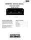 Service Manual Guide For ONKYO M-5140 P