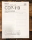 Sony CDP-110 CD Player Owners / User Manual *Original*