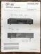 Kenwood DP-48 CD Player  Service Manual *Original*