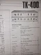 Kenwood TK-400 Amplifier Schematic only from Volume 1 Original