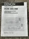 Denon Stereo CD Player DCM-360/260 Operating Instructions, English & French