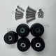 5 New FEET w/ hardware for Sansui G-801DB AU-9900G-801 Heavy-Duty Foot Parts