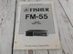 FISHER FM-55 AM/FM STEREO TUNER  SERVICE MANUAL w/wiring diagram