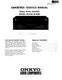 Service Manual For Onkyo M-5200, M-5000