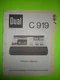 Dual c 919 service manual original repair book stereo tape deck player