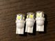 Sherwood S-7650 CP Light Kit 3 New Warm White 8V Wedge Lamp LED Bulbs