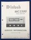 Original McIntosh MC2300 / Service Information Manual -- #4