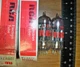 2 Strong Matched RCA by GE Short Black Plate O Getter 12BY7A  12BV7  12DQ7 Tubes