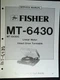 FISHER MT-6430 MT-6430C Turntable Service Manual
