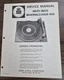 BSR MA-70-MA75, McDonald 500A-600 Turntable Service Manual - OEM