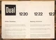 Dual Model 1220 1222 Record Player / Turntable Mounting Template *Original*