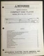 MITSUBISHI DP-112 DP-212R DP-612 CD Player Service Manual