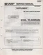 Sharp VC-A552U(A) Video Cassette Recorder Service Supplement Manual