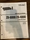 TEAC ZD-6000 ZD-4000 CD PLAYER Service Manual **ORIGINAL**