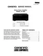 Service Manual Guide For ONKYO M-588 F