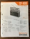 Sony CF-400 Cassette Service Manual *Original*
