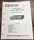Denon POA-7.5 Amplifier Service Manual - Original