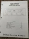 Vintage Mcintosh MC 7150 Amplifier Service Manual Information Original