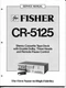 VINTAGE FISHER SERVICE MANUAL STEREO CASSETTE TAPE DECK MODEL CR-5125