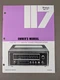 MCINTOSH MX 117 AM FM Tuner Preamp Owner's Manual D0029