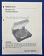 Original Harman Kardon - Rabco ST-8 Turntable Technical - Service Manual