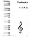 Technics SX-EX5L Electronic Organ Owners Instruction Manual Reprint