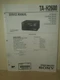SONY TA-H2600 Service Manual Specifications Schematics & Parts List