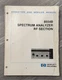 HP 8554B Spectrum Analyzer RF Section Service & Operation Manual 1974