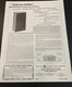 Realistic MC-2001 Bass Reflex Speaker System Instruction Sheet Manual Guide Vtg